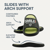 1298 Men’s Slipper with Arch Support Plantar Fasciitis Relief Sandals—Breathable Outdoor Walking Slides with Cushioned Insole | Anti-Slip Sole | Hook-and-Loop Strap | Casual Open-Toe Sandals for Summer & Daily Wear
