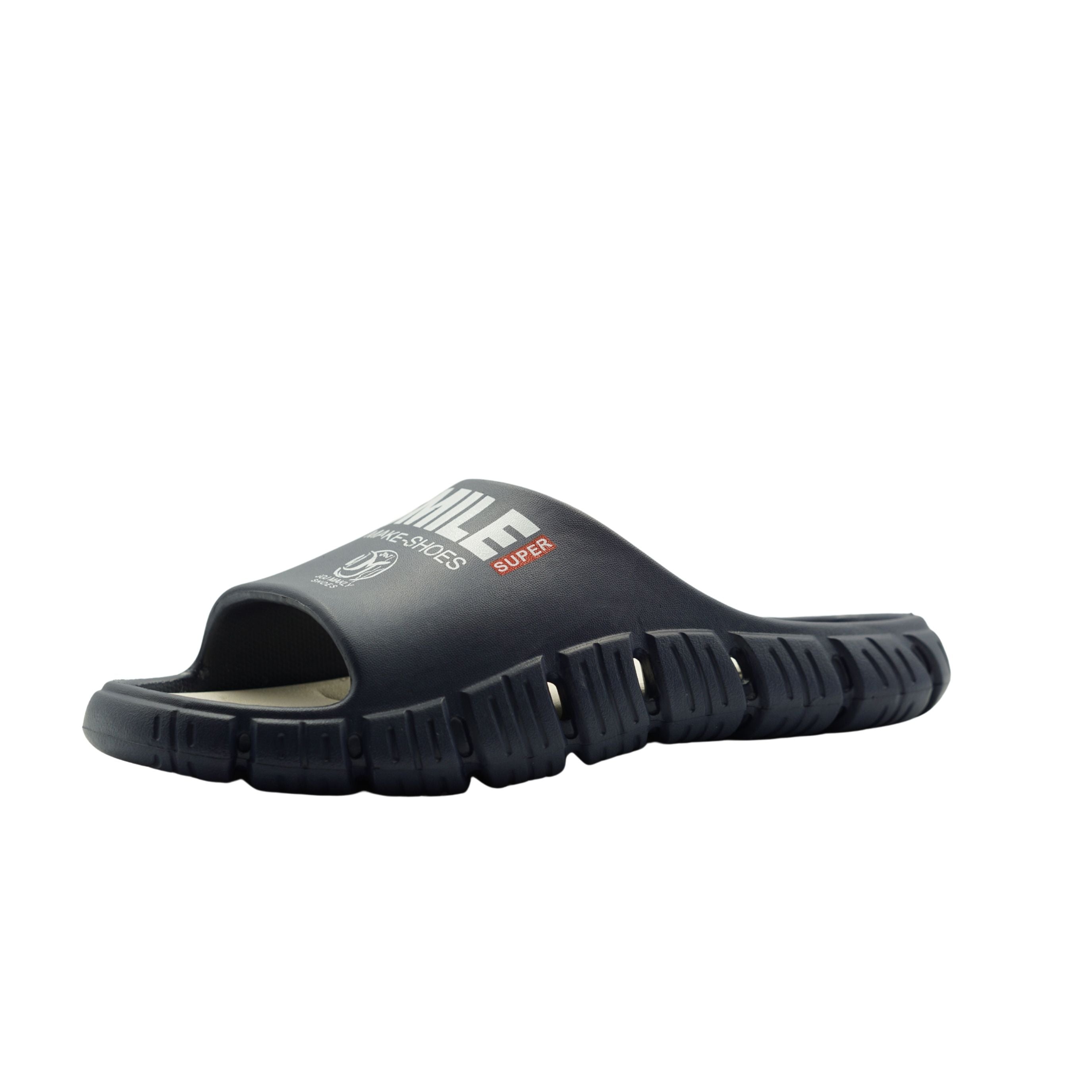 1298 Men’s Slipper with Arch Support Plantar Fasciitis Relief Sandals—Breathable Outdoor Walking Slides with Cushioned Insole | Anti-Slip Sole