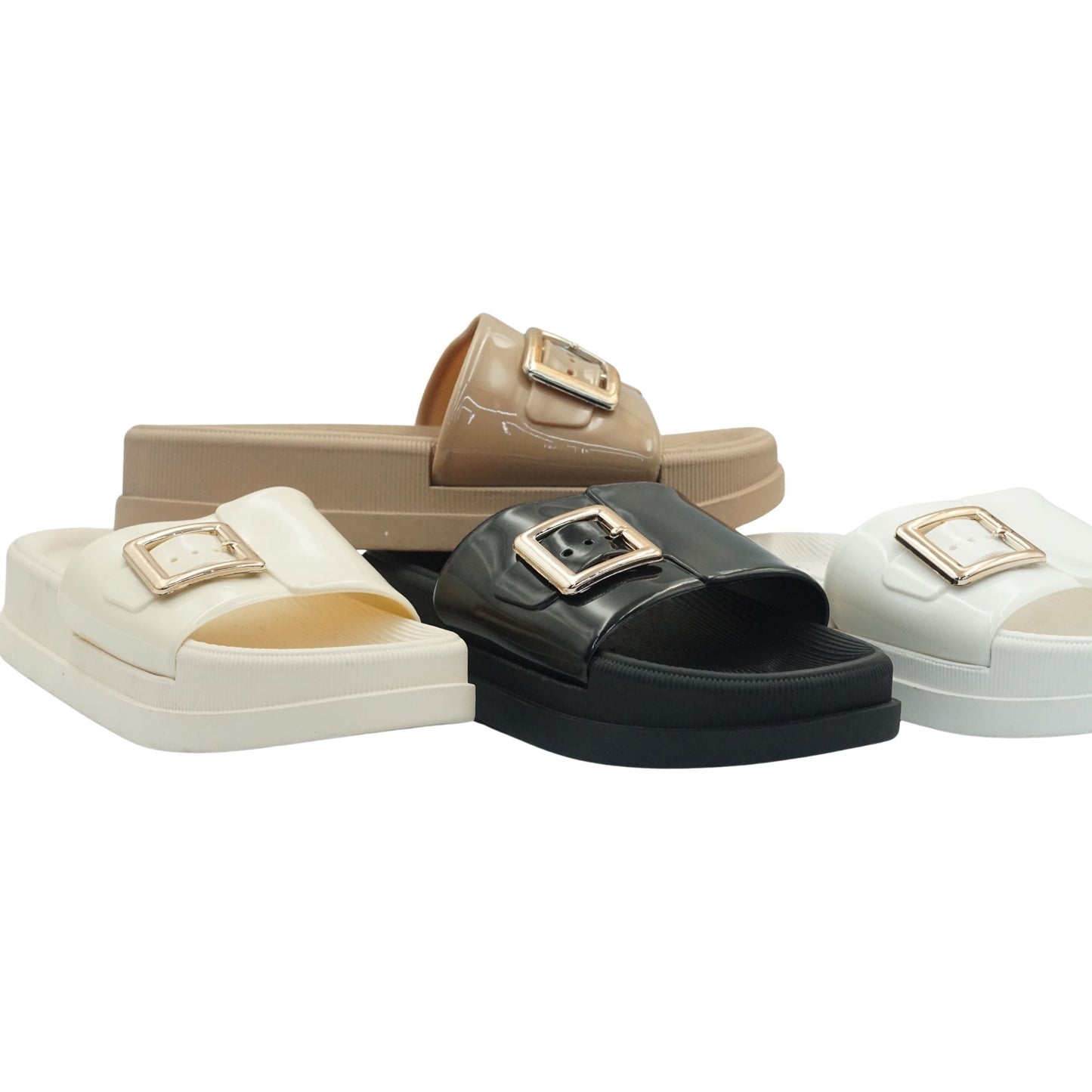 9022-2 MAKLY Women’s Slide Sandals – Soft EVA Slip-On Slippers | Lightweight, Waterproof, Non-Slip Indoor & Outdoor Slides for Beach, Home & Daily Use
