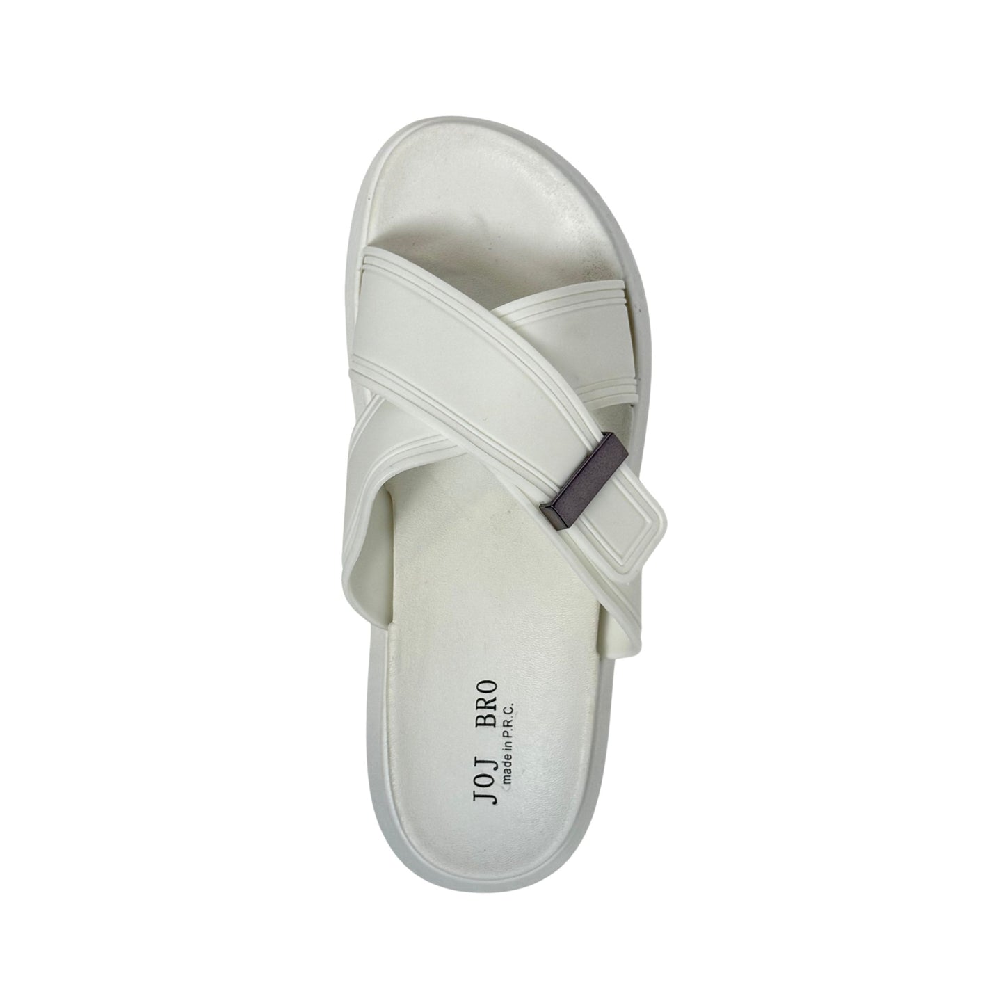 858-1 Men’s Footbed Sandals – Adjustable Double Strap Cork-Style Slides | Soft Arch Support Insole | Slip-Resistant Sole | Casual Walking Sandals for Summer, Travel & Daily Comfort