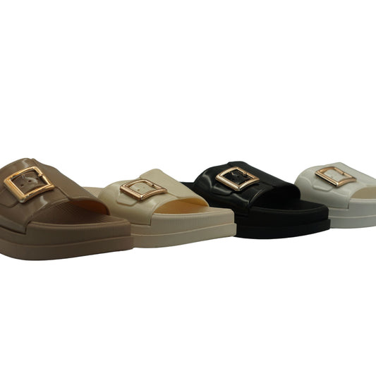 9022-2 MAKLY Women’s Slide Sandals – Soft EVA Slip-On Slippers | Lightweight, Waterproof, Non-Slip Indoor & Outdoor Slides for Beach, Home & Daily Use