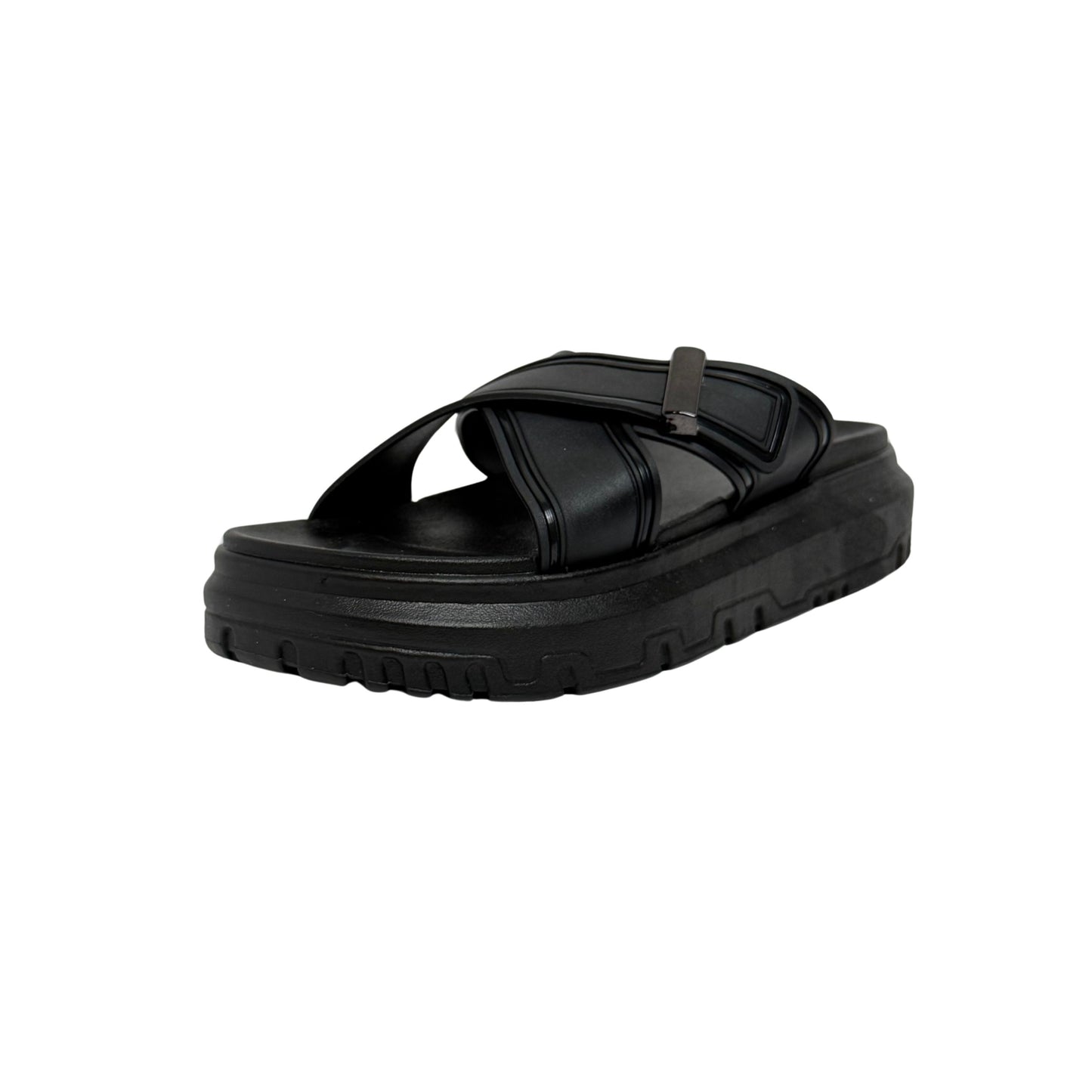 858-1 Men’s Footbed Sandals – Adjustable Double Strap Cork-Style Slides | Soft Arch Support Insole | Slip-Resistant Sole | Casual Walking Sandals for Summer, Travel & Daily Comfort