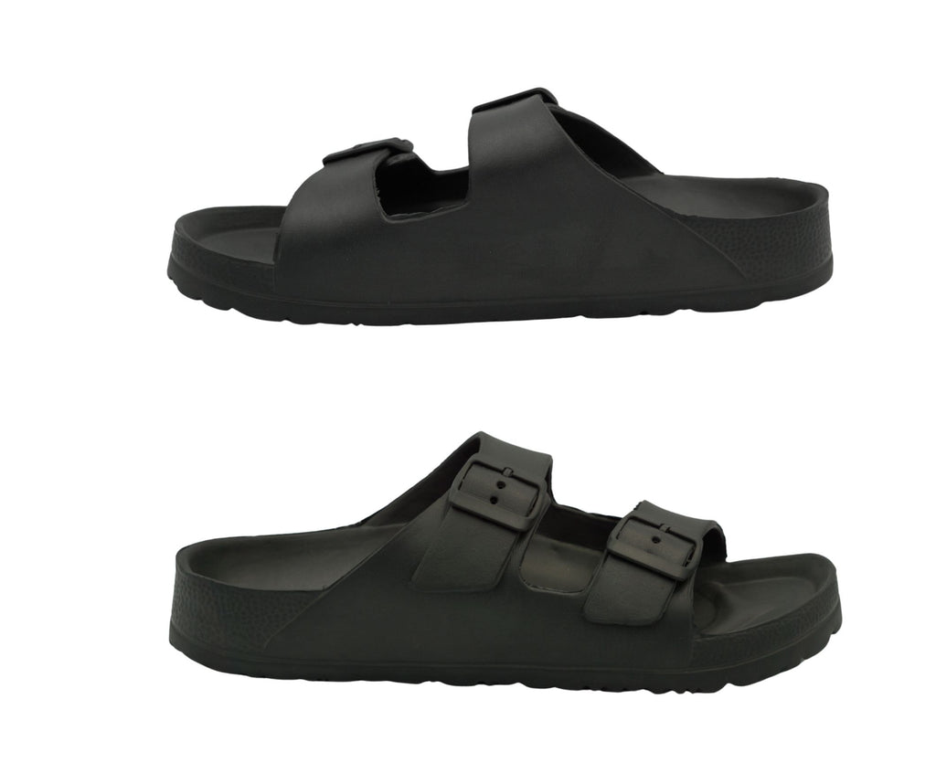 WOMEN'S Sandals, Arch Support Slides with Adjustable Buckle Straps TX101