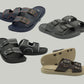 TX103 Footbed Slippers for Men – Comfortable Slip-On House Slides with Arch Support | Soft Cushioned Sandals for Indoor & Outdoor Use | Lightweight, Anti-Slip & Breathable
