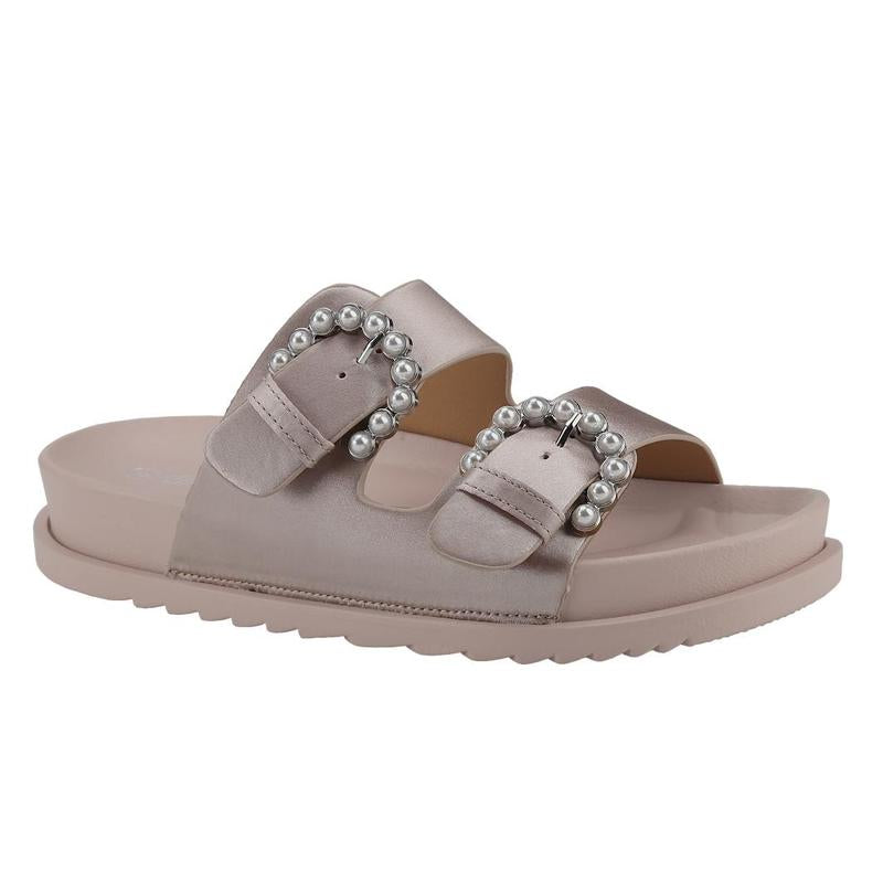 Belovely Women'S Double Buckle Slides - Sandals for Women - Waterproof and Quick-Drying - Perfect for Walking, Beach, and Swimming Flipflops