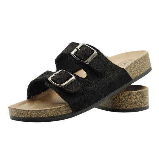 TX002 women’s  Footbed Sandals – Comfortable Slip-On Open Toe Slides with Arch Support | Soft EVA Sole, Non-Slip, Lightweight Slippers for Indoor, Outdoor, Home & Travel