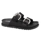 Belovely Women'S Double Buckle Slides - Sandals for Women - Waterproof and Quick-Drying - Perfect for Walking, Beach, and Swimming Flipflops