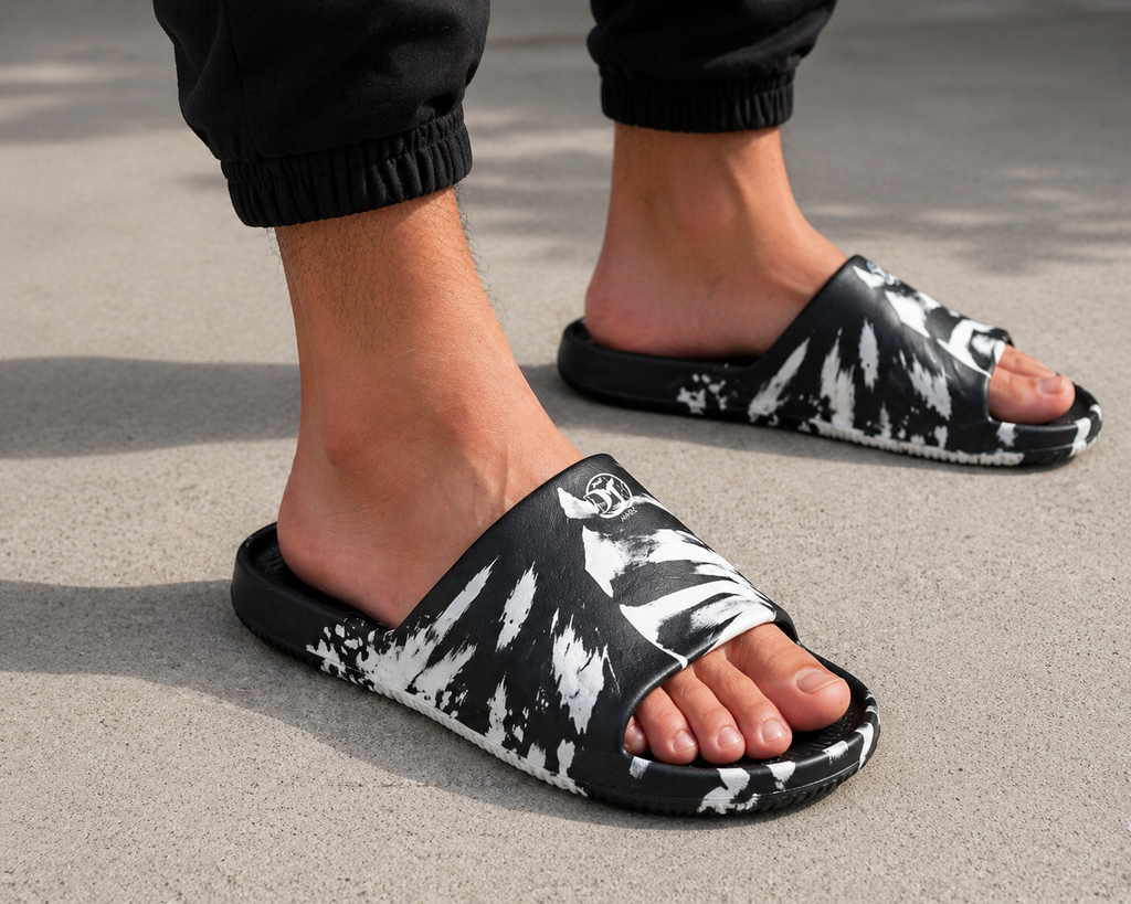 OPEN SIZING Soft Cushion Slip-On Sandals with Thick Sole | Lightweight, Waterproof