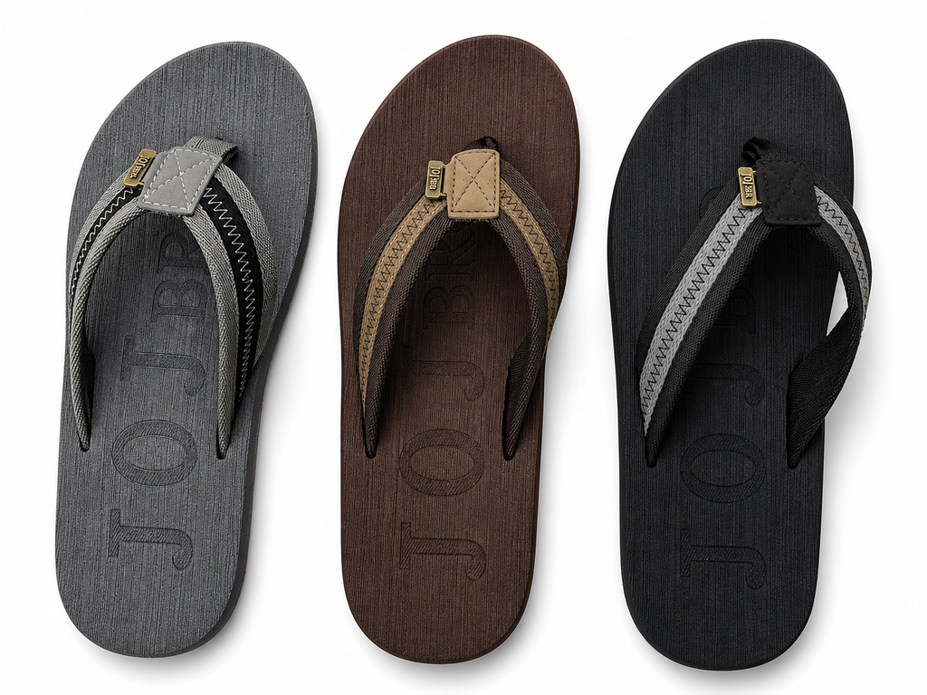 CASE of 30 pairs MIX 3 COLORS 5 SIZES Men’s Flip Flops Soft Cushion waterproof