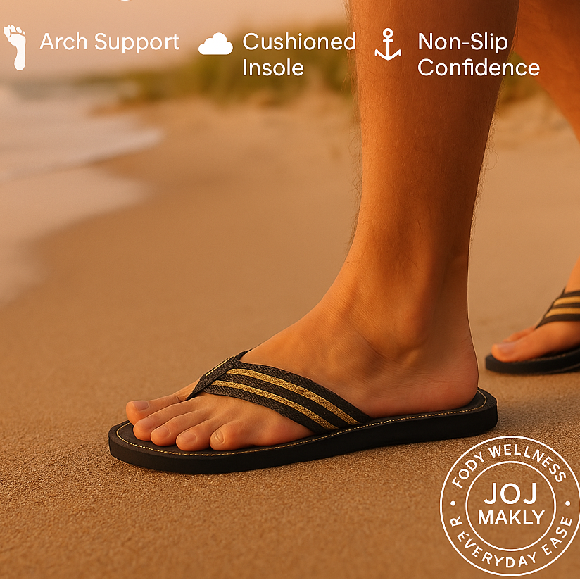 j201 Makly Striped Thong Sandal Flip Flop case of 30