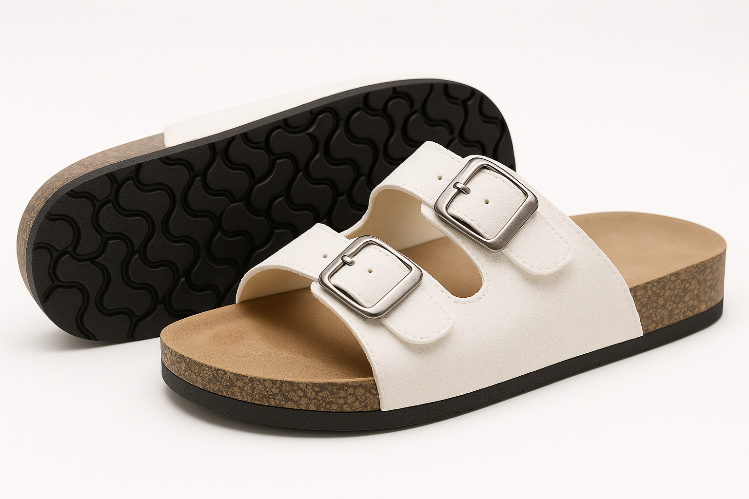 PACK OF 30 PAIRS WHOLESALE BULK 6-9 SIZE women’s  Footbed Sandals waterproof