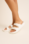 WOMEN'S Sandals, Arch Support Slides with Adjustable Buckle Straps