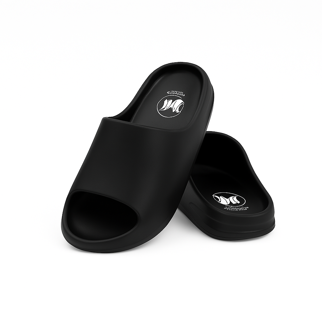 CASE OF 24 4 COLORS 5 SIZES Men’s Comfort Slide Sandals – Soft Cushion | Anti-Slip | Waterproof & Quick Dry