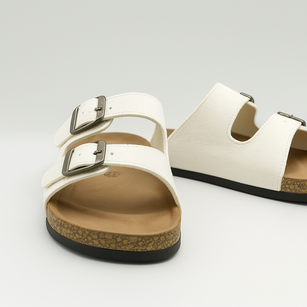 TX002 women’s  Footbed Sandals – Comfortable Slip-On Open Toe Slides