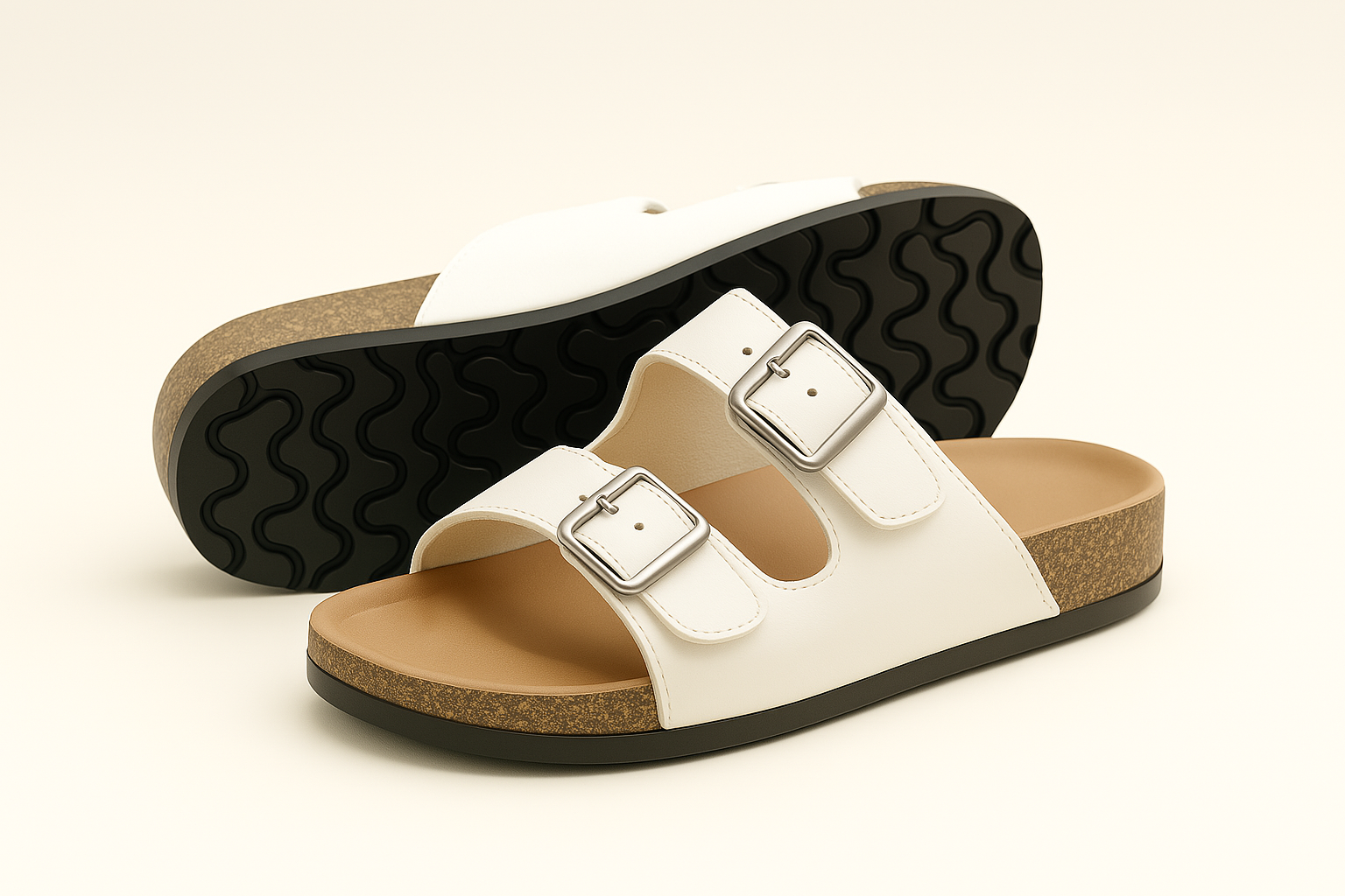 PACK OF 30 PAIRS WHOLESALE BULK 6-9 SIZE women’s  Footbed Sandals waterproof