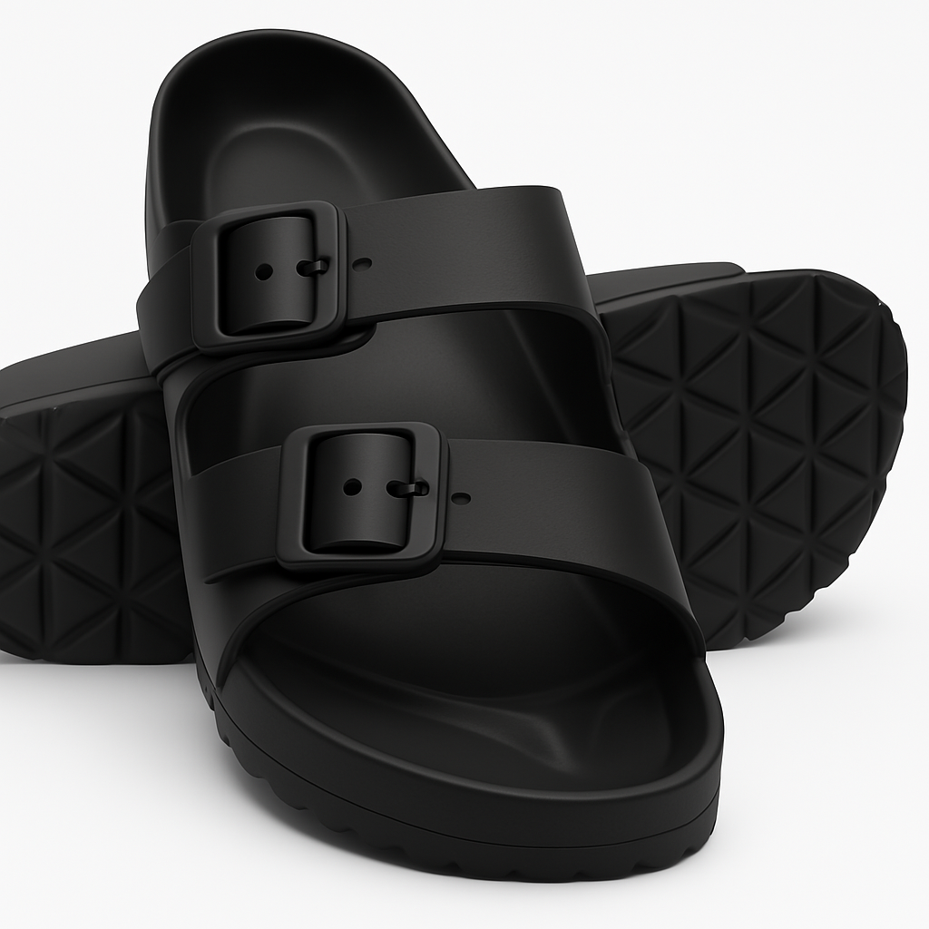 WOMEN'S Sandals, Arch Support Slides with Adjustable Buckle Straps TX101