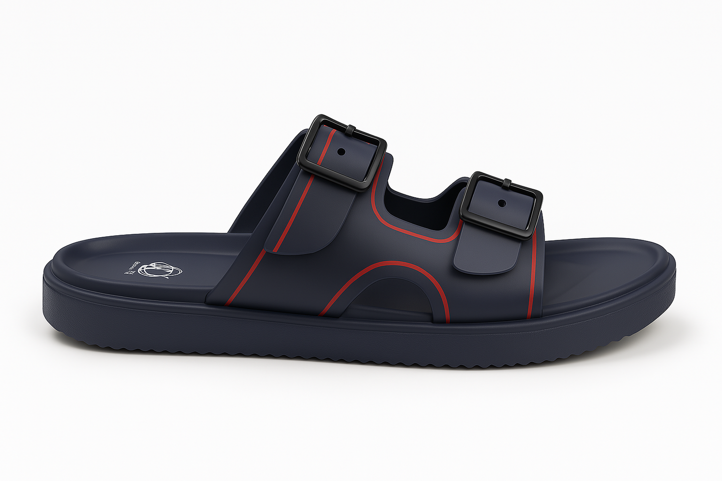 Men’s Footbed Slide Sandals – Arch Support, Cushioned Comfort, Lightweight & Non‑Slip for Indoor/Outdoor Wear