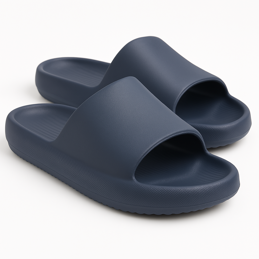 MAKLY Men’s Cushion Slide Sandals – Cloud