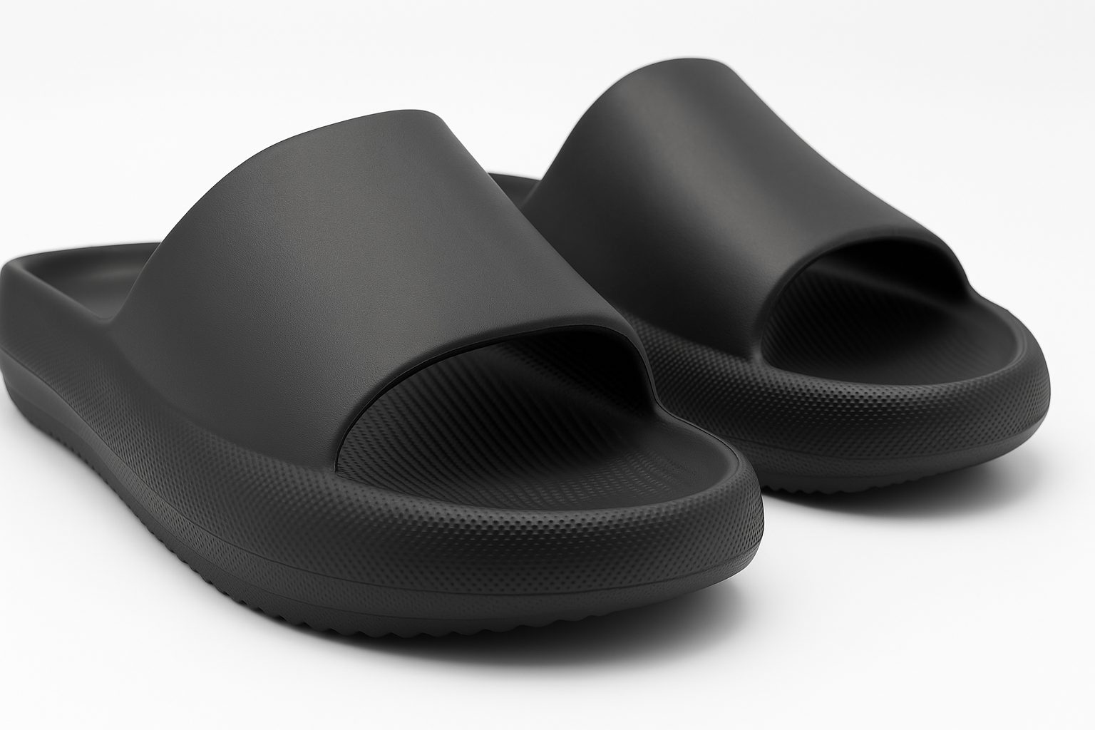 MAKLY Men’s Cushion Slide Sandals – Cloud