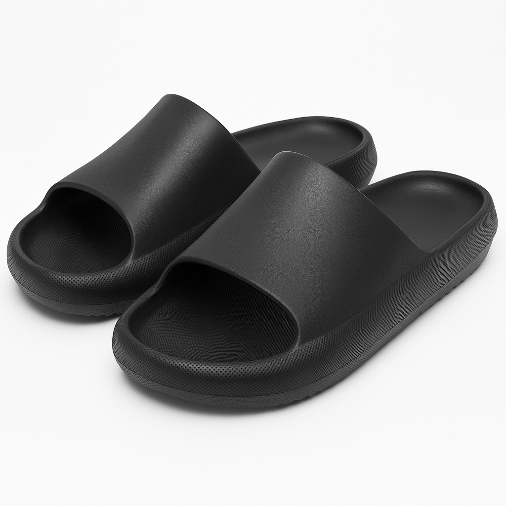 MAKLY Men’s Cushion Slide Sandals – Cloud