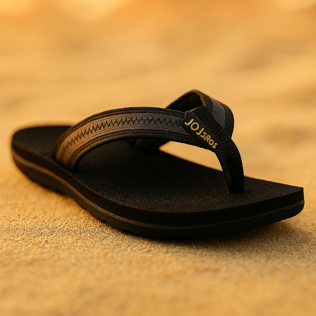 J202 Men’s Arch Support Flip Flops – Comfortable Sandals with Soft Cushion Footbed | Lightweight, Non-Slip, Shock-Absorbing EVA Flip Flops for Beach, Shower & Everyday Wear