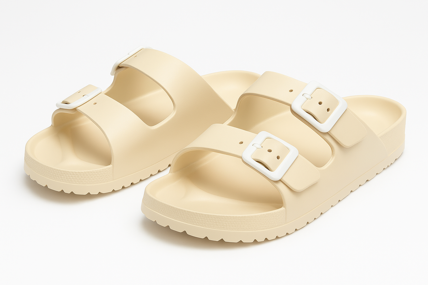 WOMEN'S Sandals, Arch Support Slides with Adjustable Buckle Straps