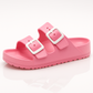WOMEN'S Sandals, Arch Support Slides with Adjustable Buckle Straps