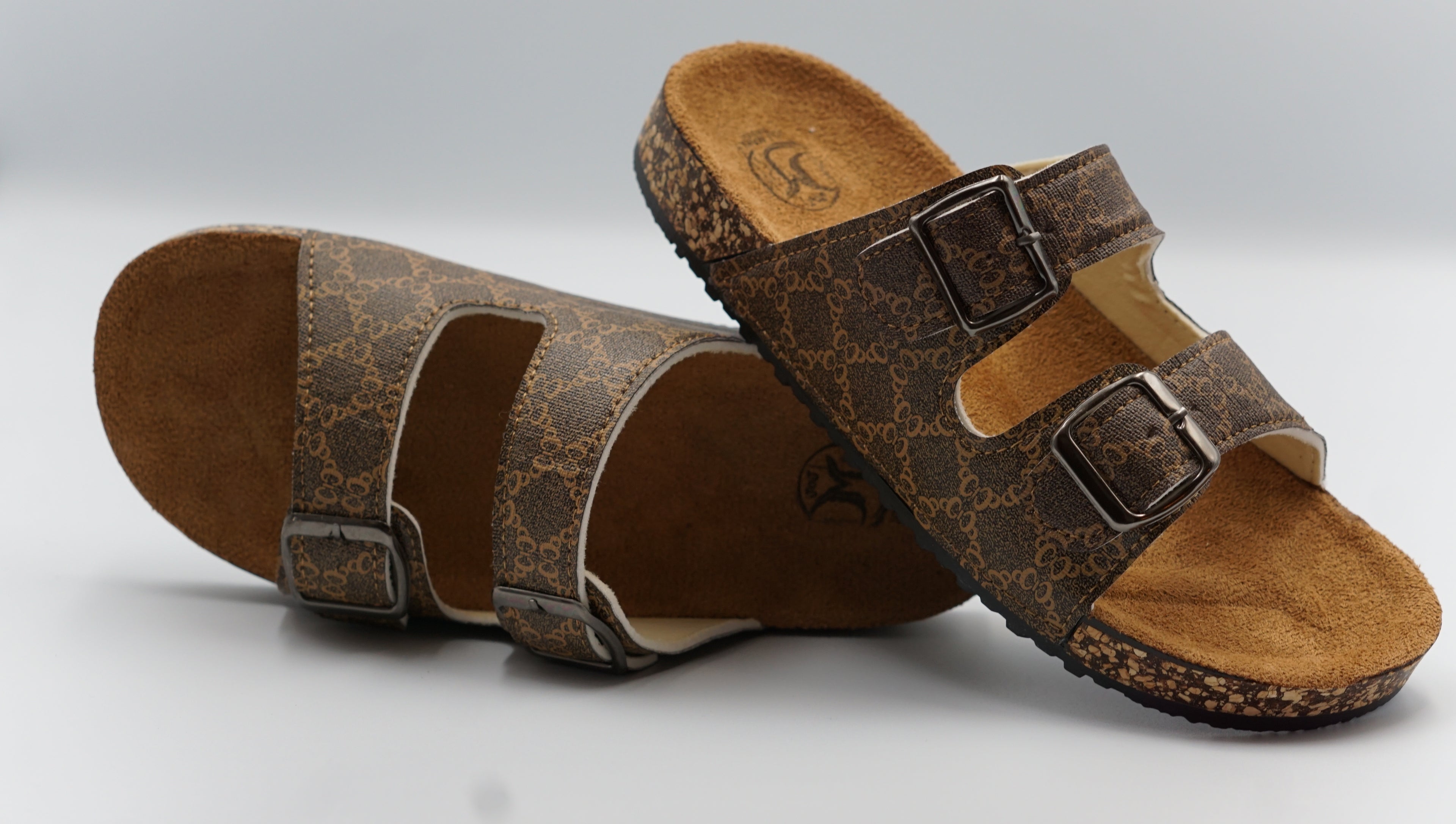 TX3300 women's  Footbed Sandals – Comfortable Slip-On Slides with Arch Support