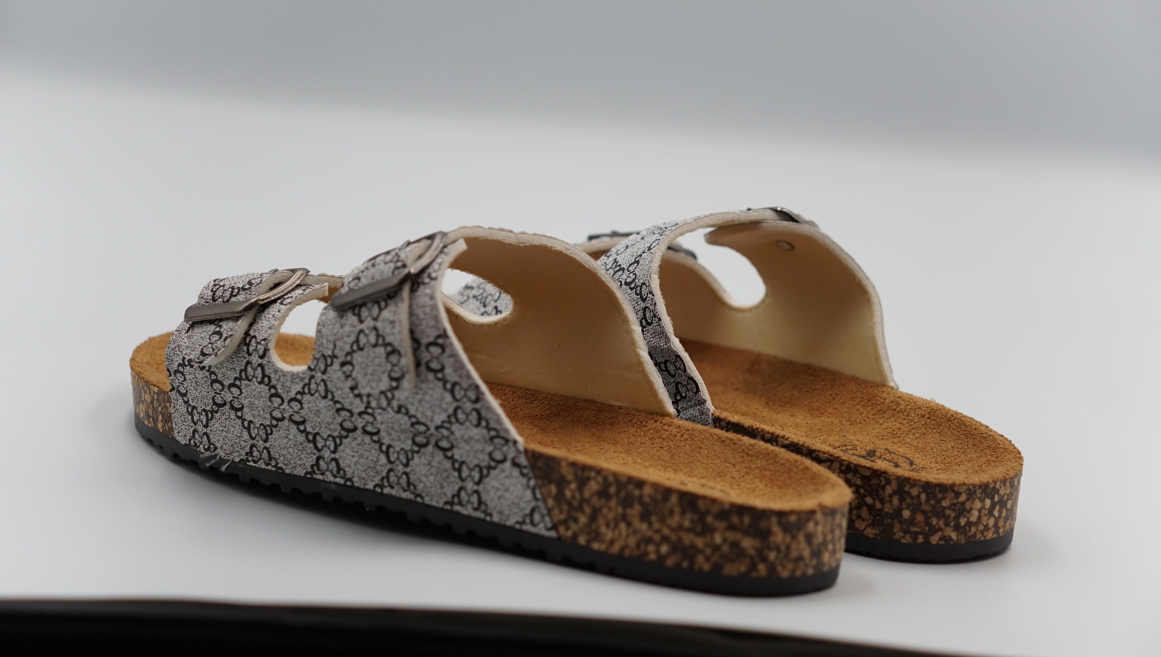 TX3300 women's  Footbed Sandals – Comfortable Slip-On Slides with Arch Support