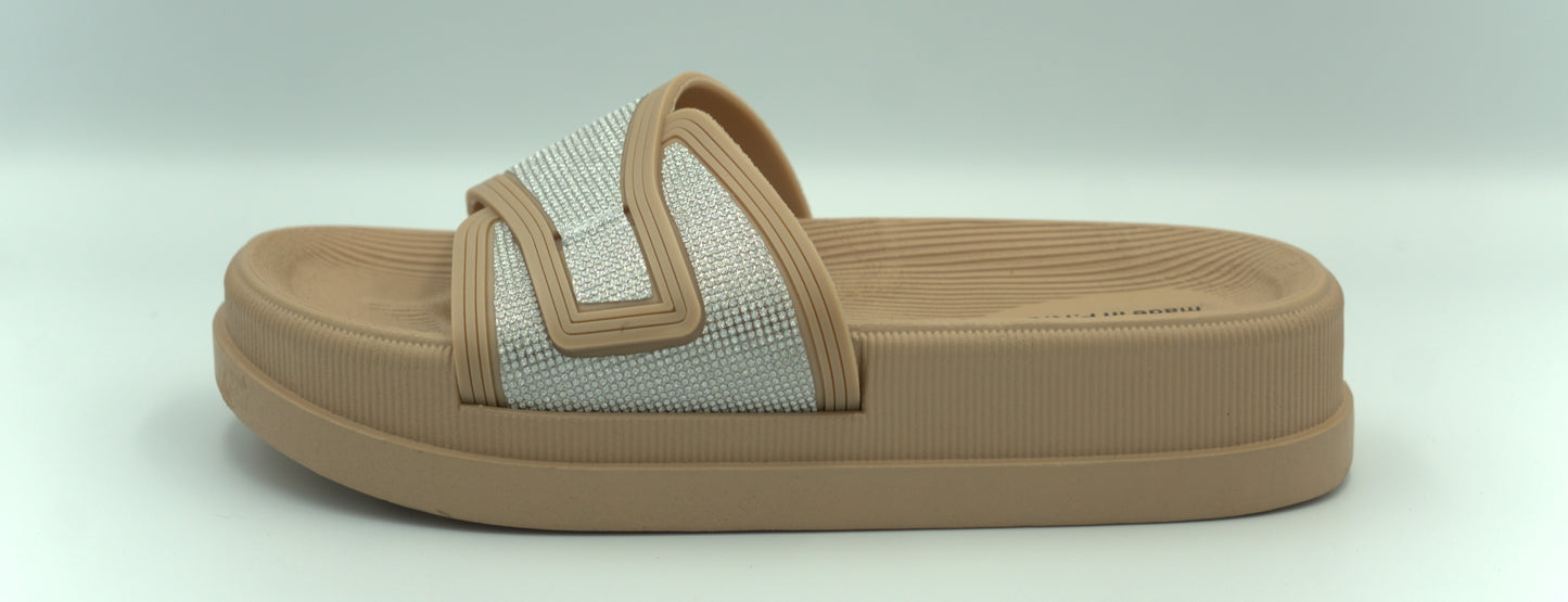 9022-1 Women’s Slide Sandals – Soft EVA Slip-On Slippers | Lightweight, Non-Slip, Waterproof Shower & House Slides for Bathroom, Beach, Gym, Travel & Everyday Comfort