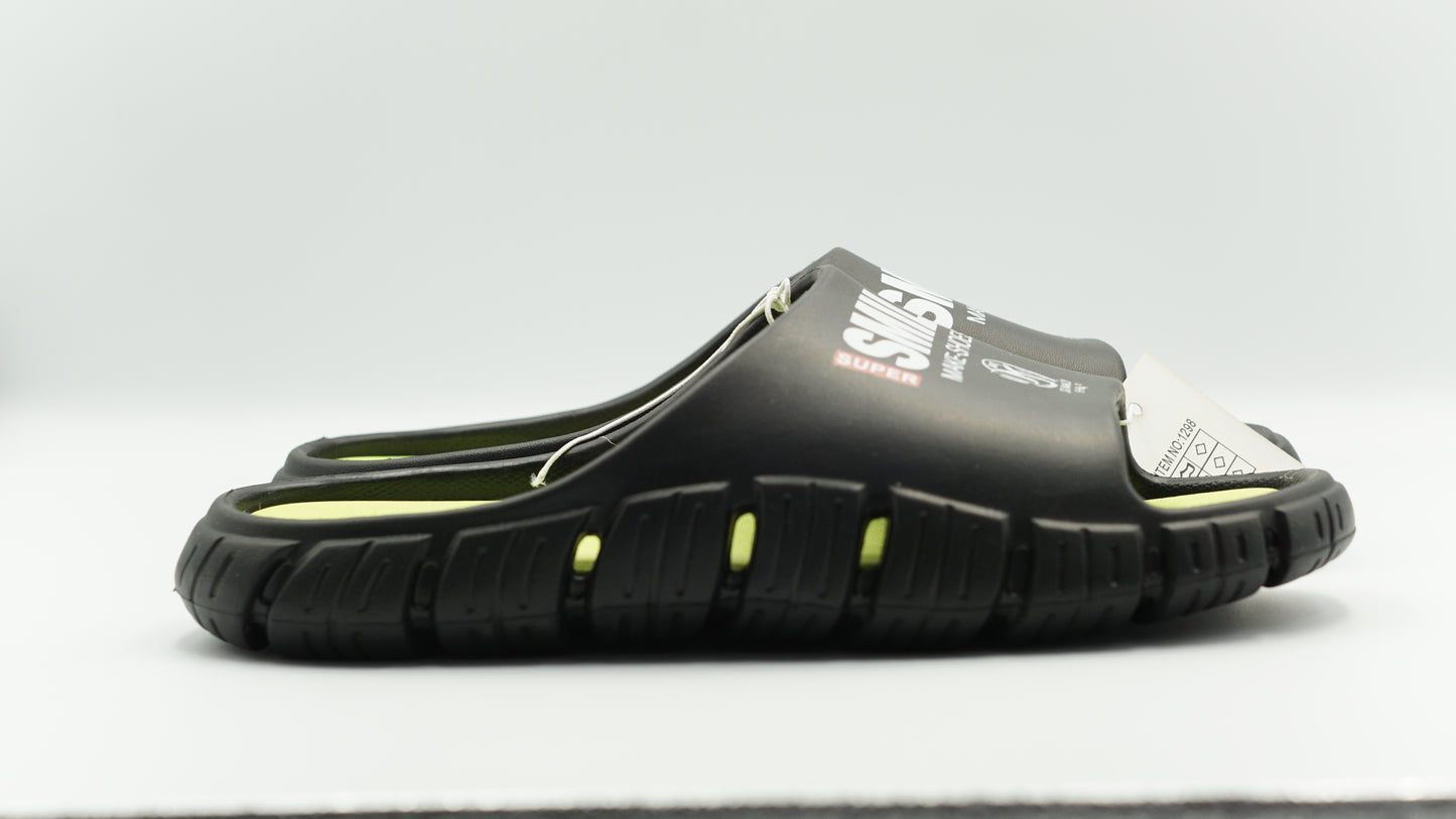1298 Men’s Slipper with Arch Support Plantar Fasciitis Relief Sandals—Breathable Outdoor Walking Slides with Cushioned Insole | Anti-Slip Sole | Hook-and-Loop Strap | Casual Open-Toe Sandals for Summer & Daily Wear