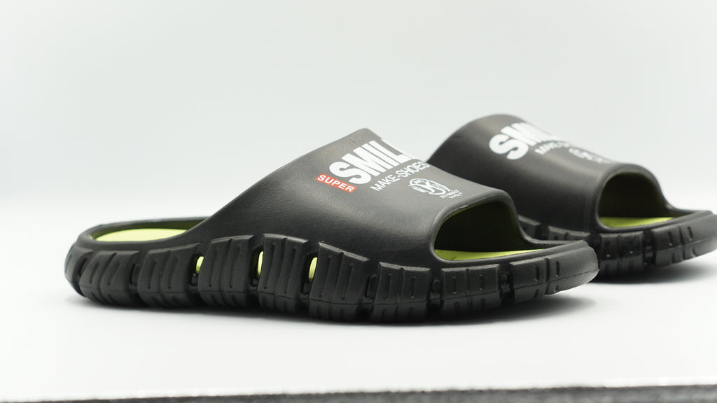 1298 Men’s Slipper with Arch Support Plantar Fasciitis Relief Sandals—Breathable Outdoor Walking Slides with Cushioned Insole | Anti-Slip Sole