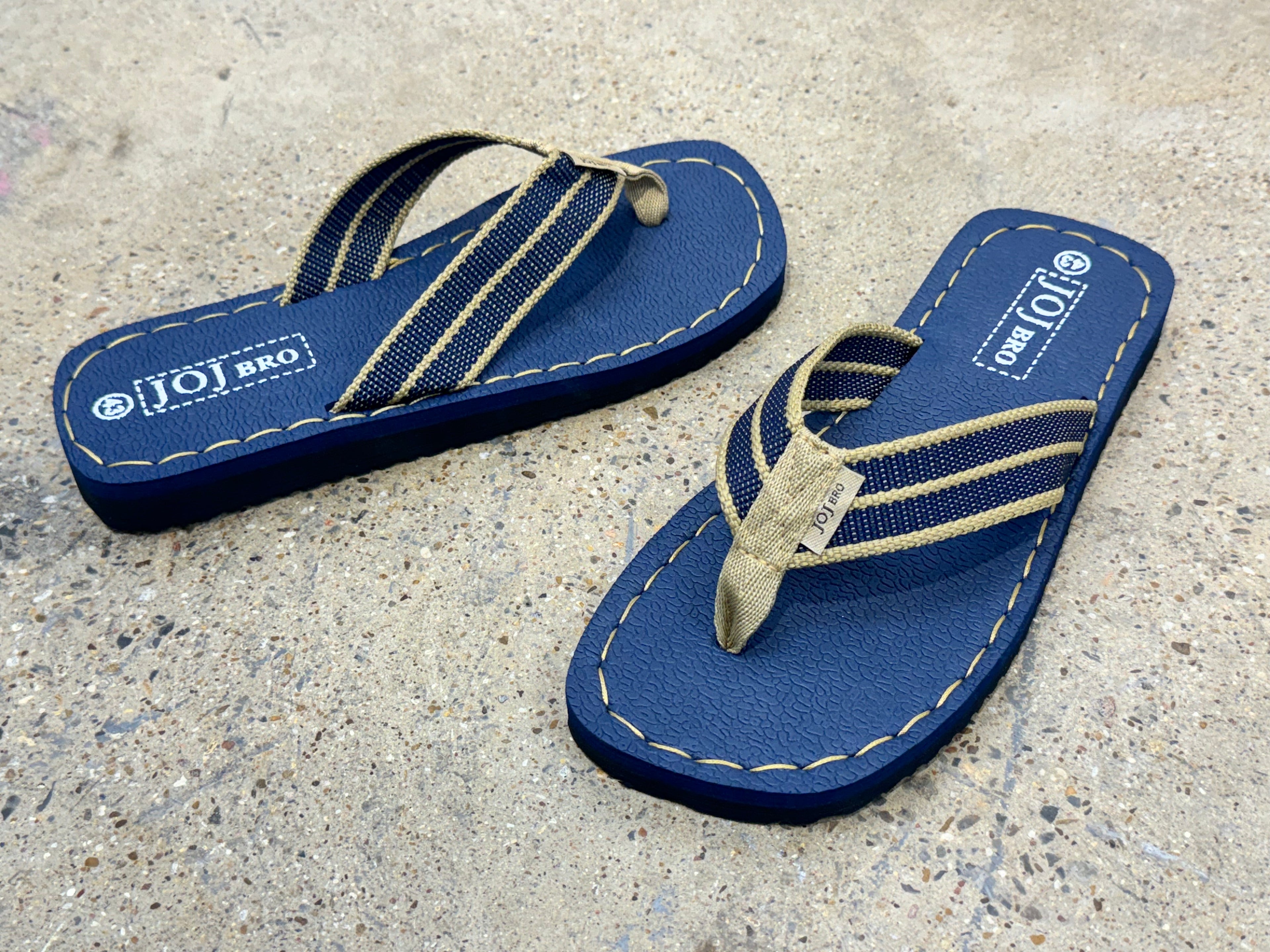 j201 Makly Striped Thong Sandal Flip Flop