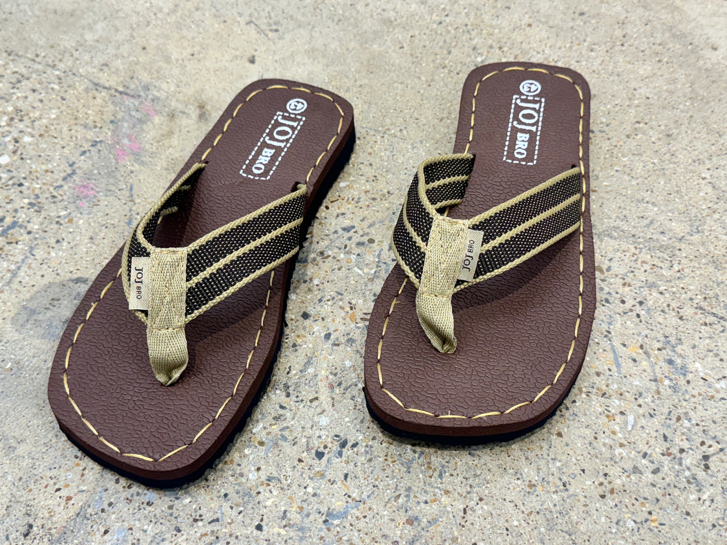 j201 Makly Striped Thong Sandal Flip Flop