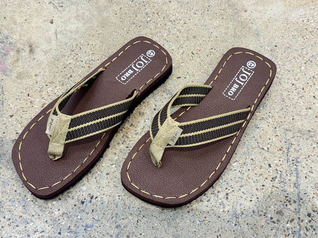 j201 Makly Striped Thong Sandal Flip Flop case of 30