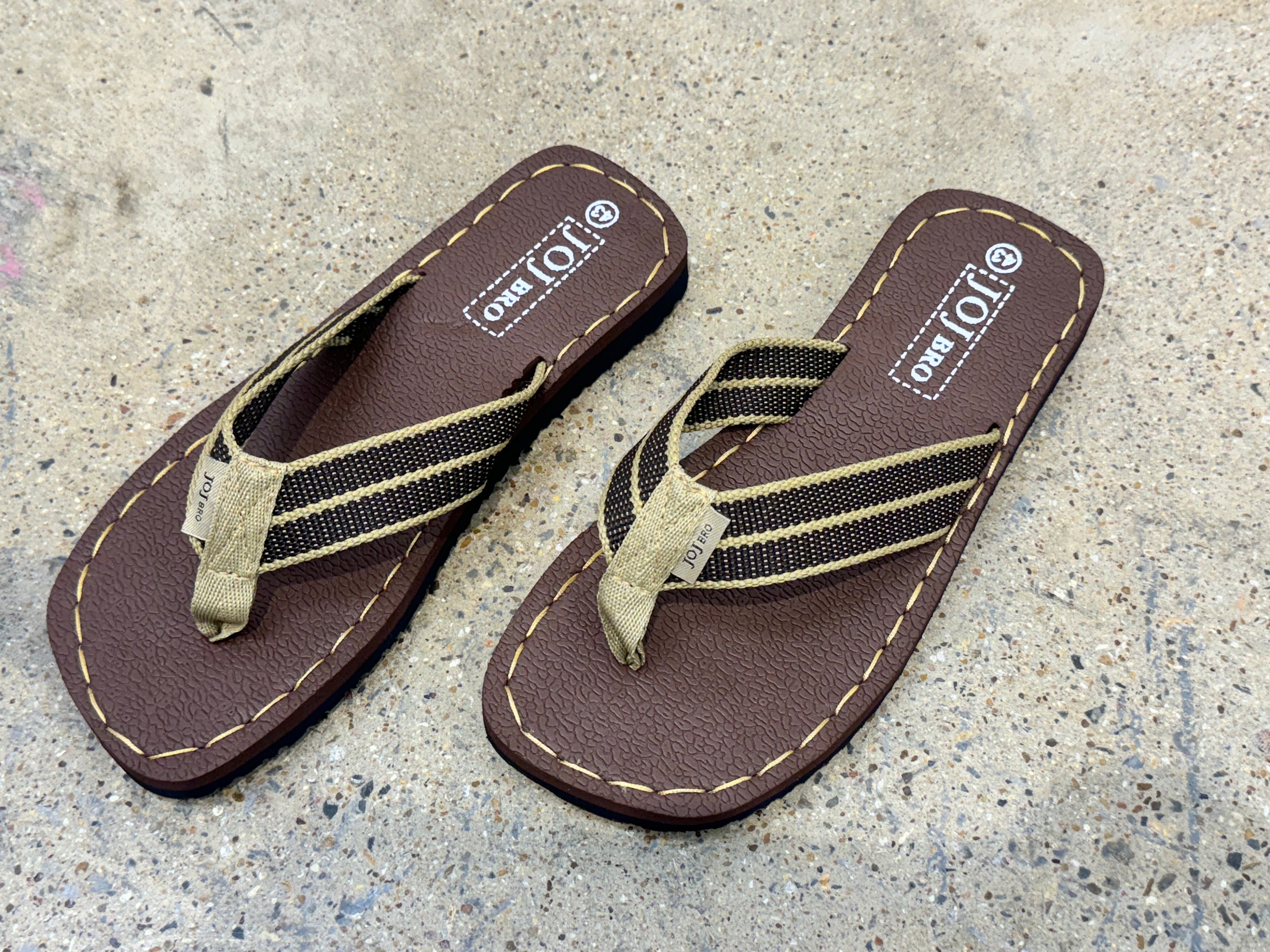 j201 Makly Striped Thong Sandal Flip Flop case of 30