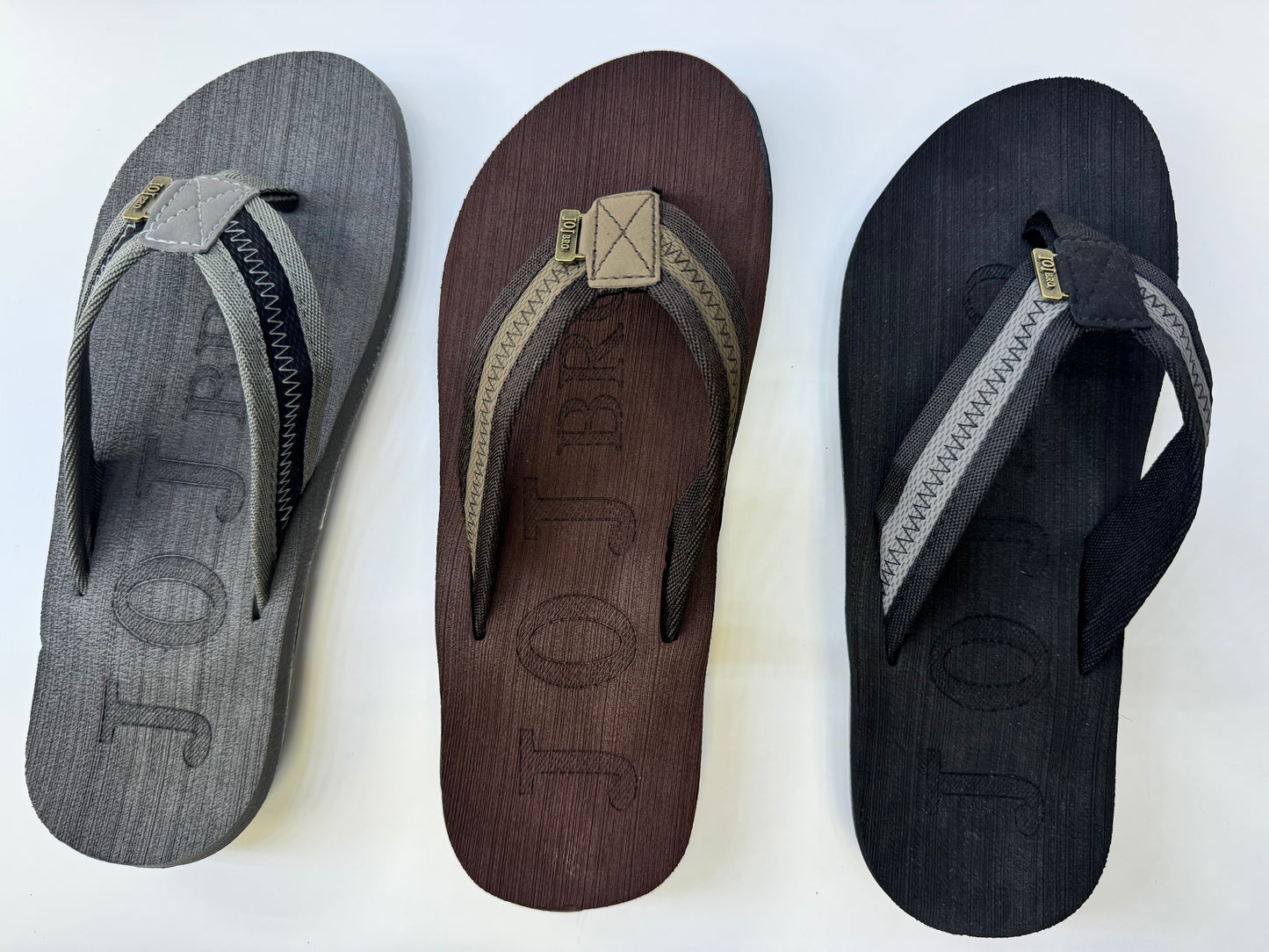 J202 Men’s Arch Support Flip Flops – Comfortable Sandals with Soft Cushion Footbed | Lightweight, Non-Slip, Shock-Absorbing EVA Flip Flops for Beach, Shower & Everyday Wear